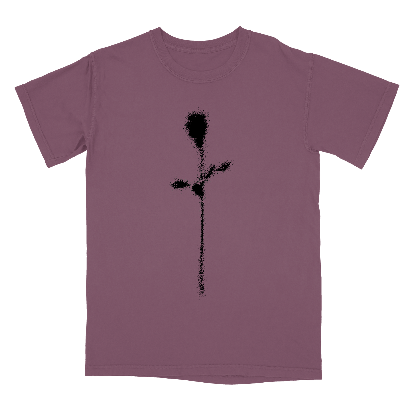 FADED ROSE TEE - BERRY